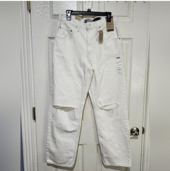 Levi's Denim - Levi's Women's Silver Tab '94 Baggy White Jeans Size 30x31